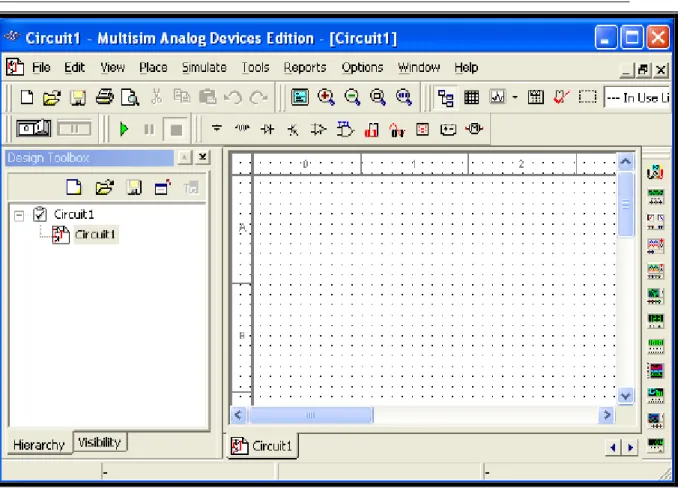 Figura 2.2. Ventana de inicio de la herramienta de simulación Multisim. 