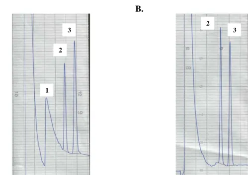 Figura 8. Comparación de los picos cromatográficos con vistas a la evaluación de la  especificidad