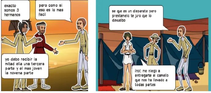 Figura 1 Comic El hombre que calculaba 