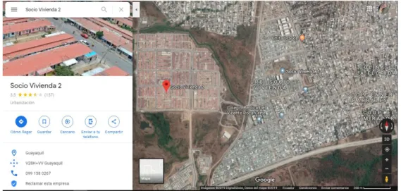 FIGURA 1. Ubicación de la unidad de observación (Google Maps) 
