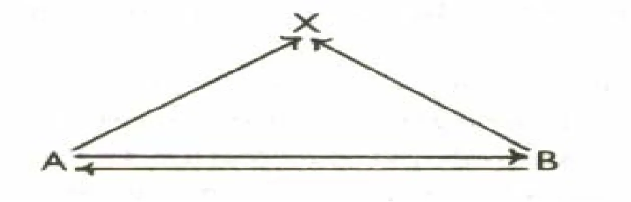 Fig. 5. Modelo de Newcomb de 1953 (Fiske 1990: 31) 