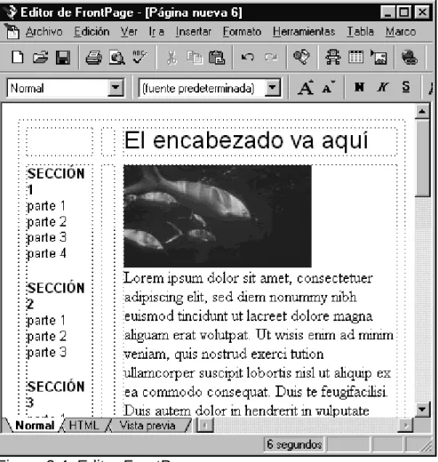 Figura 2.4. Editor FrontPage. 