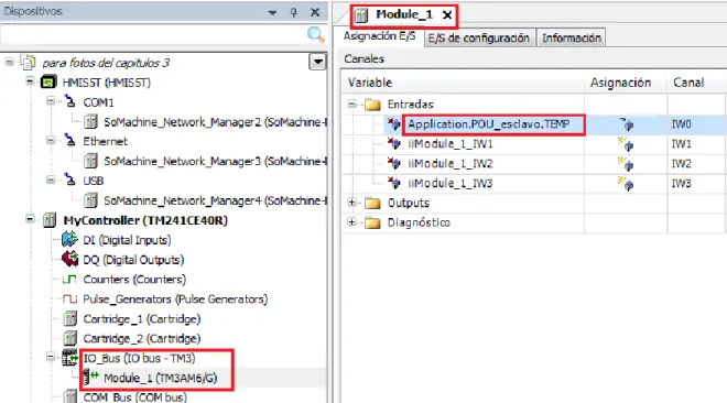 Figura 3.2. Configuración de la variable analógica “TEMP”.  