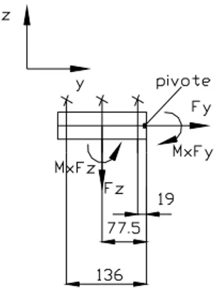 Fig 2.6-  Esquema de carga plano yz 
