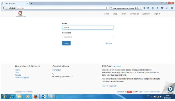 Figura 3.1 Registro de credenciales para el inicio del programa. 
