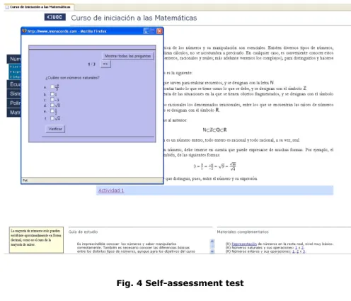 Fig. 4 Self-assessment test
