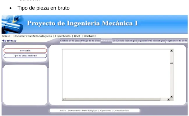 Fig. 2.5 Menú Materiales 