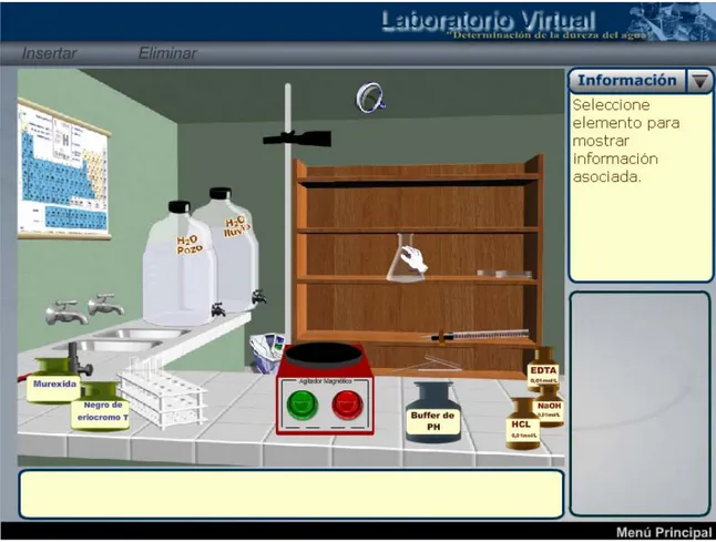 Figura 5. Selección de la cristalería de laboratorio (matraz). 