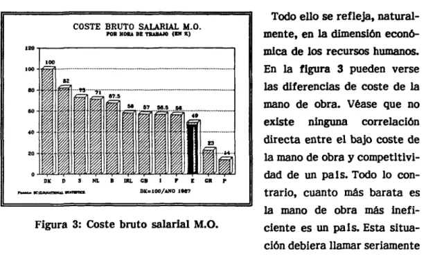 Figura 3: Coste bruto salarial M.O.