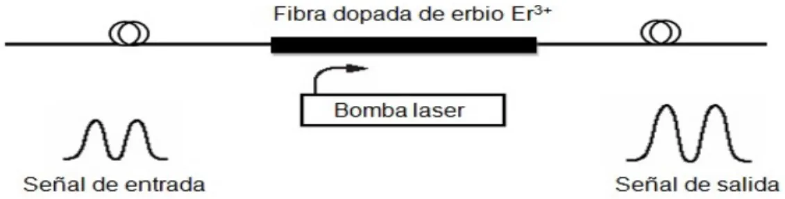 Figura 2.3 Amplificador EDFA. 