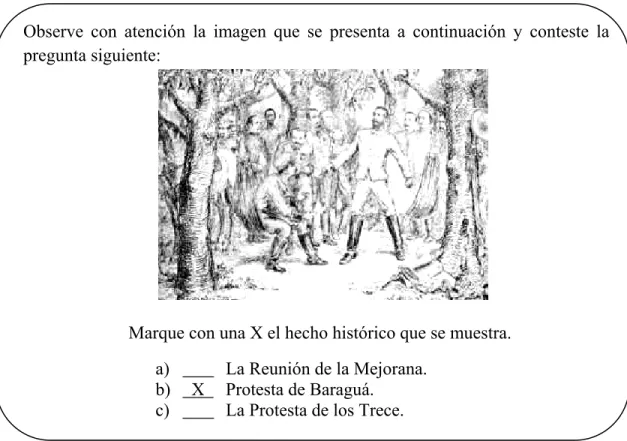 Figura 1.7 Ejemplo de tipo de pregunta Pantalla de Explicación. Utilizando imágenes 