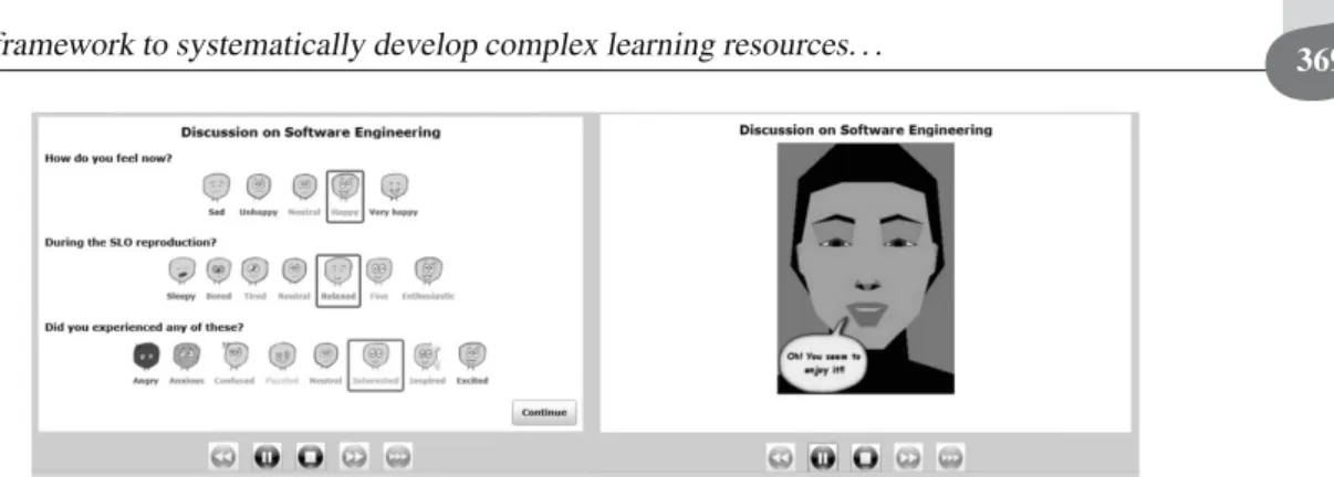 Fig. 7. Immediate emotional awareness: a student marks his/her emotional state (a), a virtual agent provides an empathetic response (b).