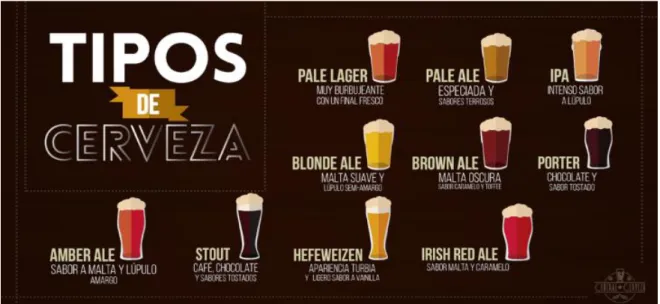 Figura 8. Tipos de cerveza 