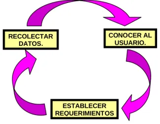 Fig. 1 Aspectos del proceso para la identificación de necesidades y requerimientos.