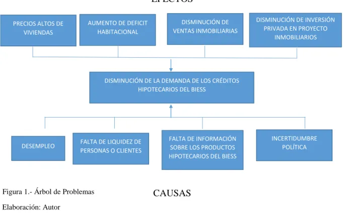 Figura 1.- Árbol de Problemas 