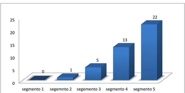 Figura 7. Segmentos a los que pertenecen las cooperativas del COAC. Adaptado de Superintendencia de  Economía popular y Solidaria