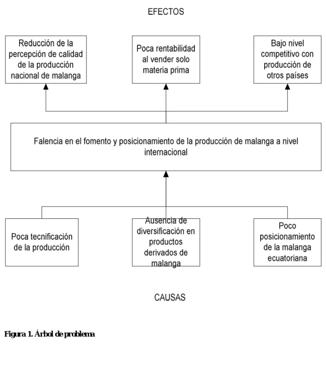 Figura 1. Árbol de problema  