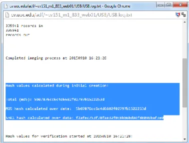 Tabla 10: verificación de integridad. 