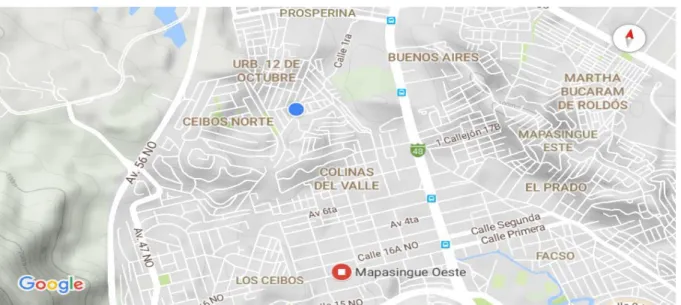 Figura 1: Localización del área. 