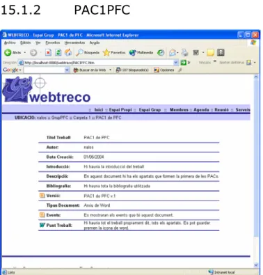 Figura 12. Pàgina de document Pac1 de PFC. 