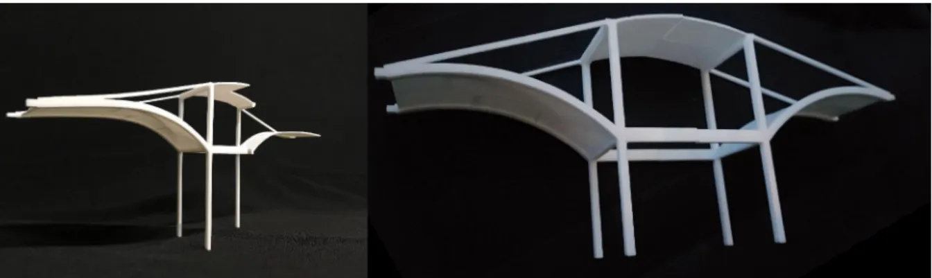 Fig. 9: Construction of a 3D model using a laser printer based on 3D construction using the LASER laser scanner 
