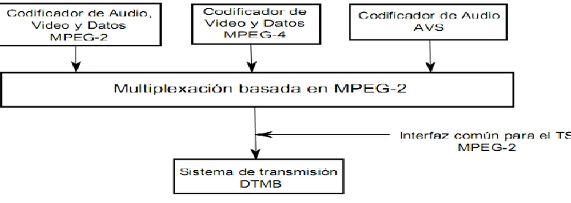 Figura 1.3. Interfaz del estándar DTMB. 