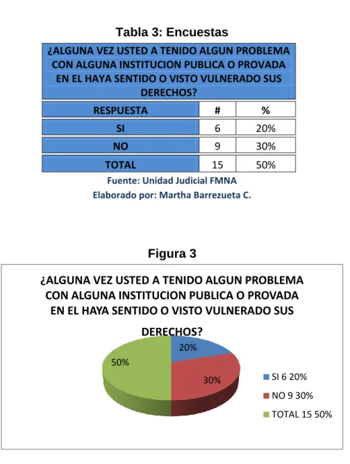 Tabla 3: Encuestas 