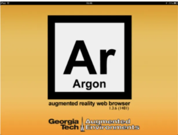 Figure 4.3: The Argon augmented reality browser.