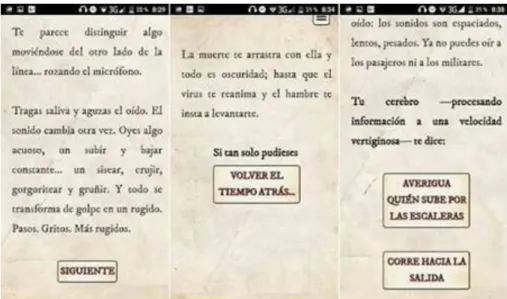 Fig. 2. Documentación gráfica de cuentos interactivos 