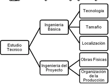Figura 1.8 “Principales decisiones del estudio técnico” 