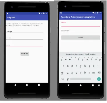 Fig 7.2 Registro y login 