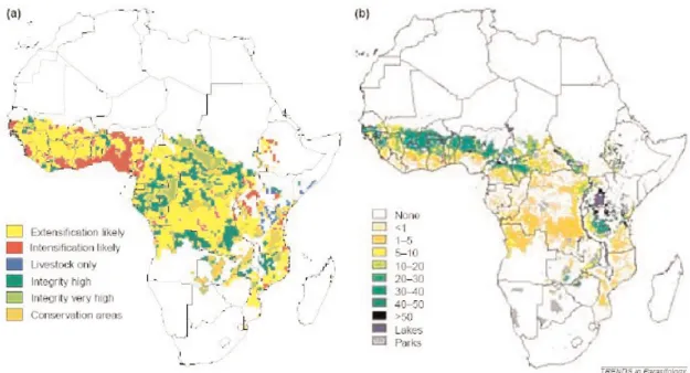 Figure 2.- Télédétection et observation des espaces à risques à l'échelle des continents (G