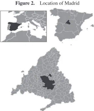 Figure 2.    Location of Madrid