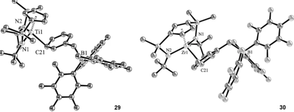 Fig. 6. Molecular structures of 29 and 30.