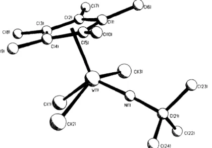 Fig.  I.  Perspective  view of the  molecular structure  ol  I  WCp*CI~( NtBu  } 