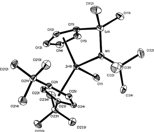 Fig. 2. ORTEP drawing view of the molecular structure of compound 8b together with the atomic labelling scheme