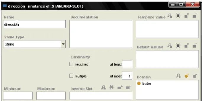 Figur a 2.2: Editor de propiedades para clases .