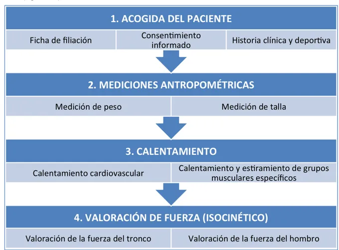 Figura	18.	Esquema	de	trabajo	para	la	valoración	de	pacientes	en	el	estudio	