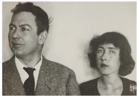 Fig. 3. Fotografía del Calder  y su mujer en el álbum de  retratos de conferenciantes  de la Residencia de  Estudiantes