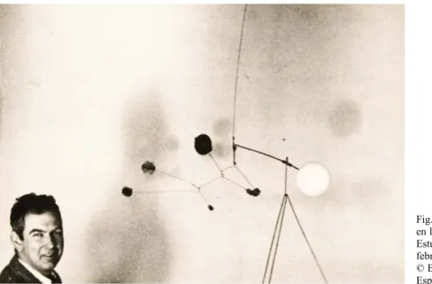 Fig. 5. Alexander Calder  en la Residencia de  Estudiantes, Madrid 1 y 2 de  febrero 1933.