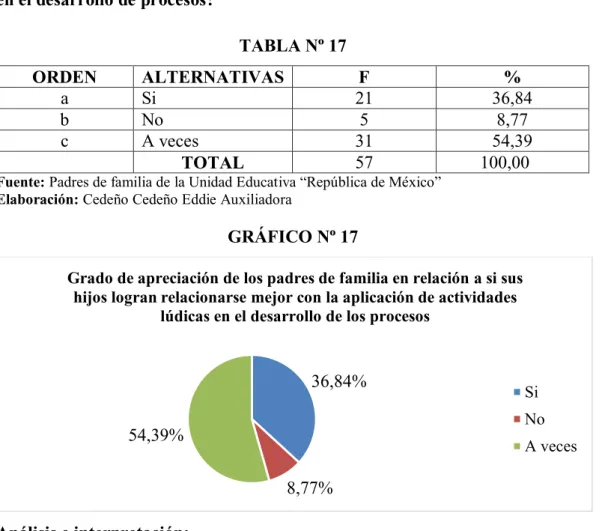 GRÁFICO Nº 17 
