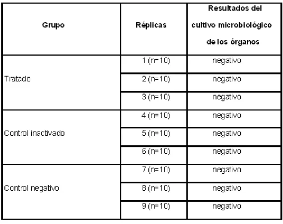 Tabla 12. Presencia de Trichoderma harzianum en Apis mellifera a los 30 días. 