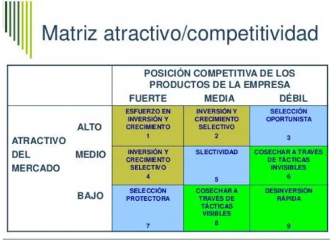 Gráfico 3: Matriz Atractividad 