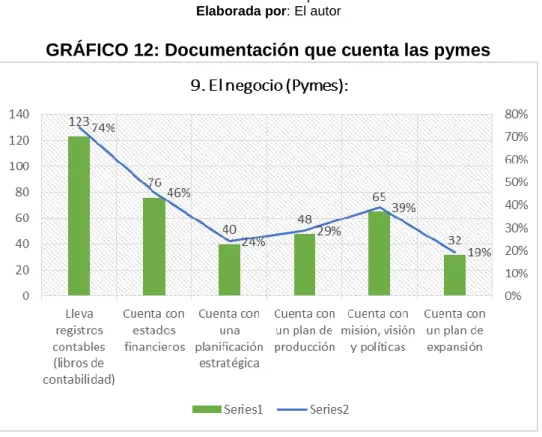 TABLA 13: Documentación que cuenta las pymes 