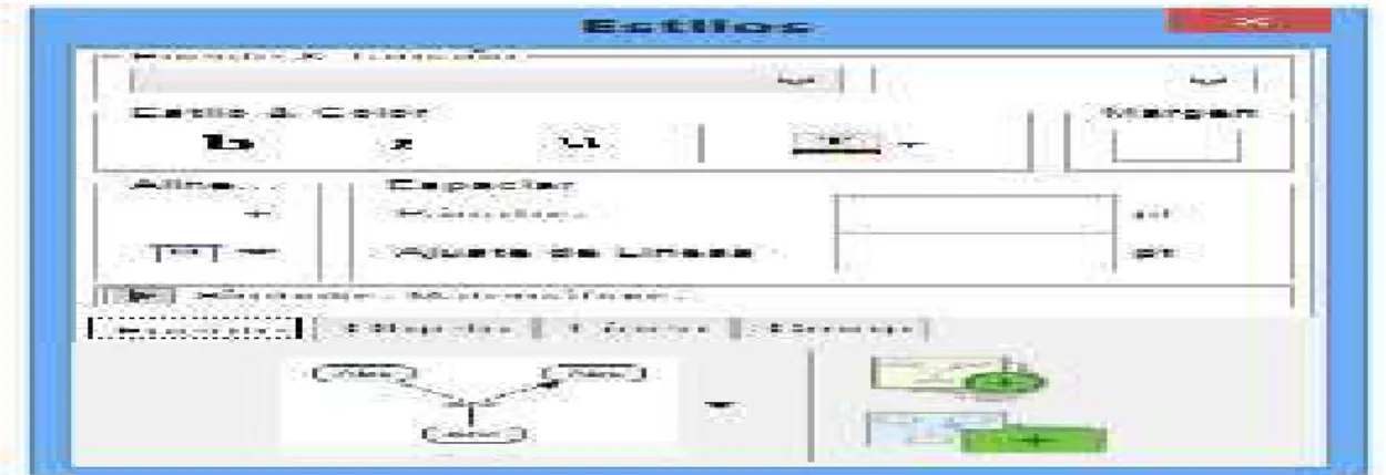 Figura 19. Estilos de flecha mapa conceptual Fuente: CmapTools, 2016.