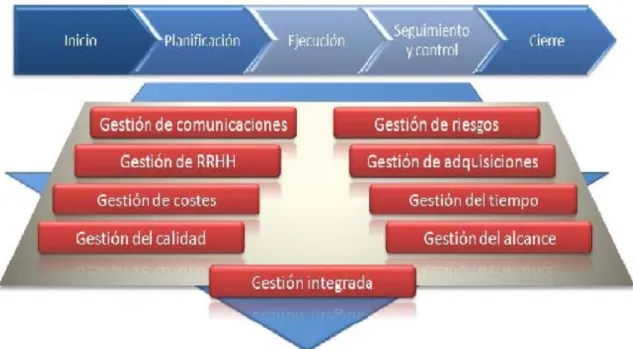 Ilustración 1. Agrupación de Proyectos propuesta por el PMI 