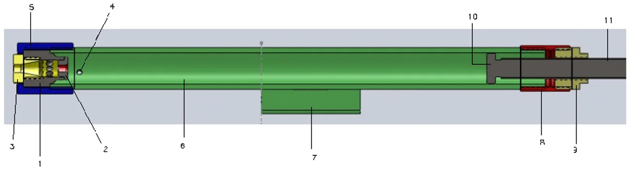 Figura 8: Esquema del diseño de la extrusora 