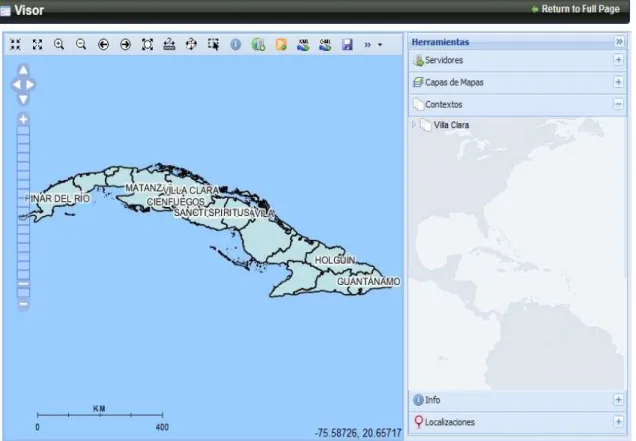 Figura 19: Portlet Visor Genérico de Mapas.  