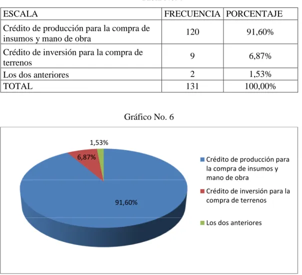 Gráfico No. 6 