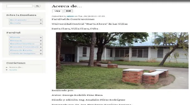 Figura 3.8 Página “Acerca de…”. 